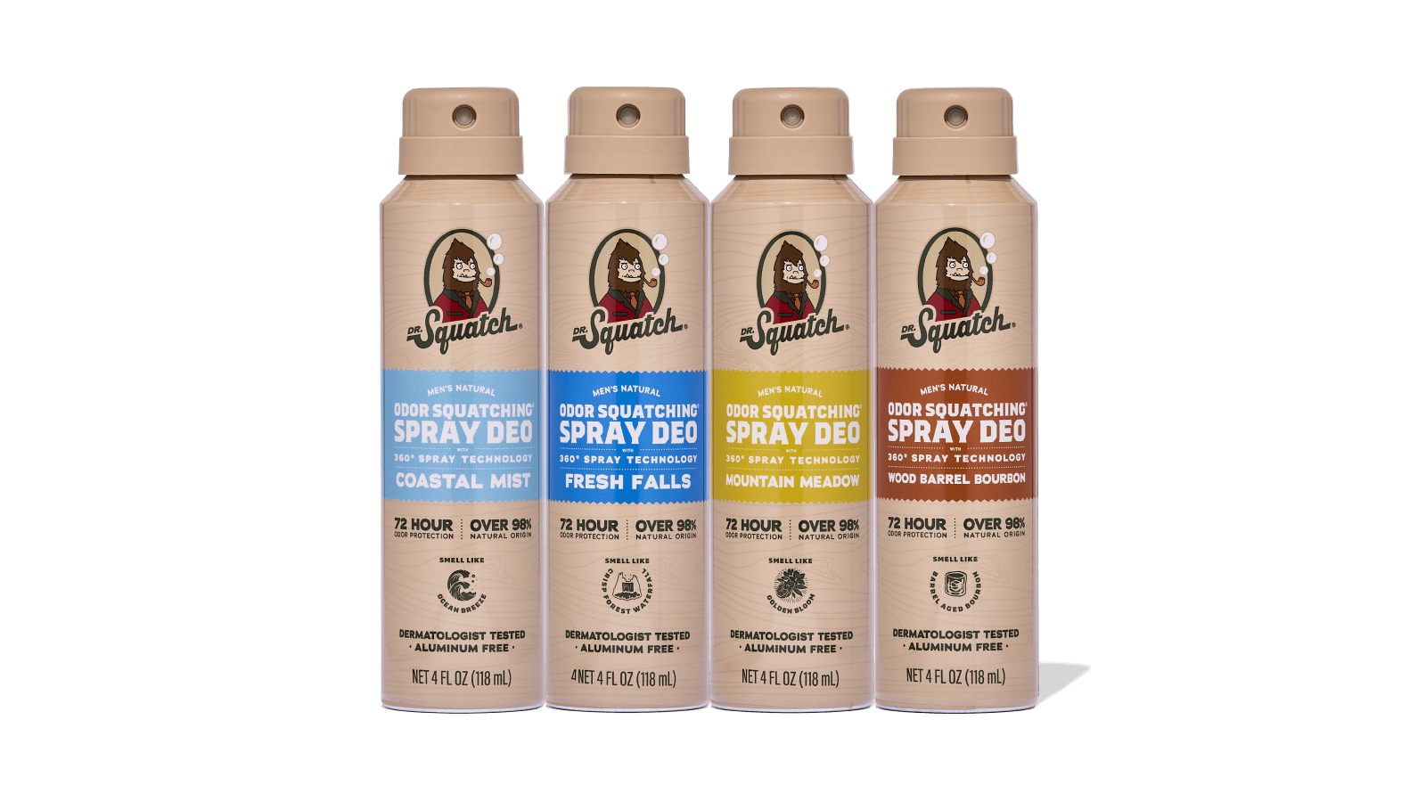 Spray Deodorant 4-Pack Z2