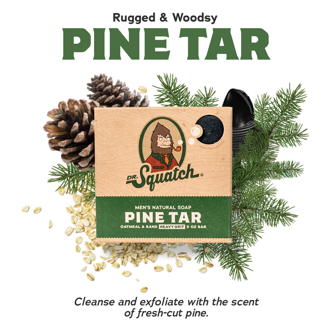 4-Pack Pine Tar Natural Bar Soap A8