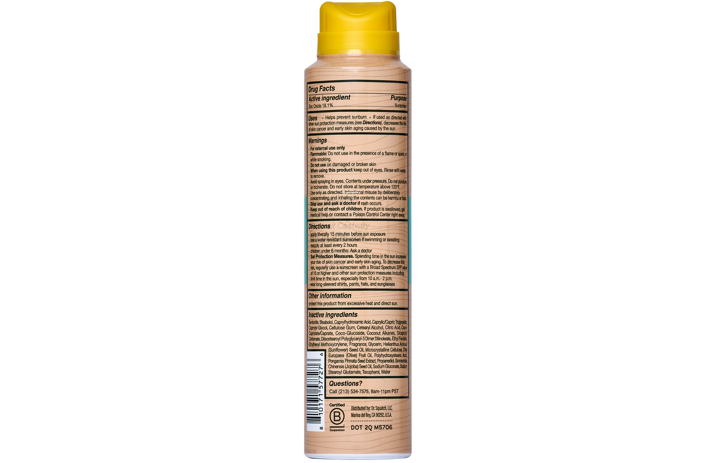 Spray Sunscreen | SPF 30 UVA/UVB Protection | Non-Greasy Mineral Sunscreen for Men L4