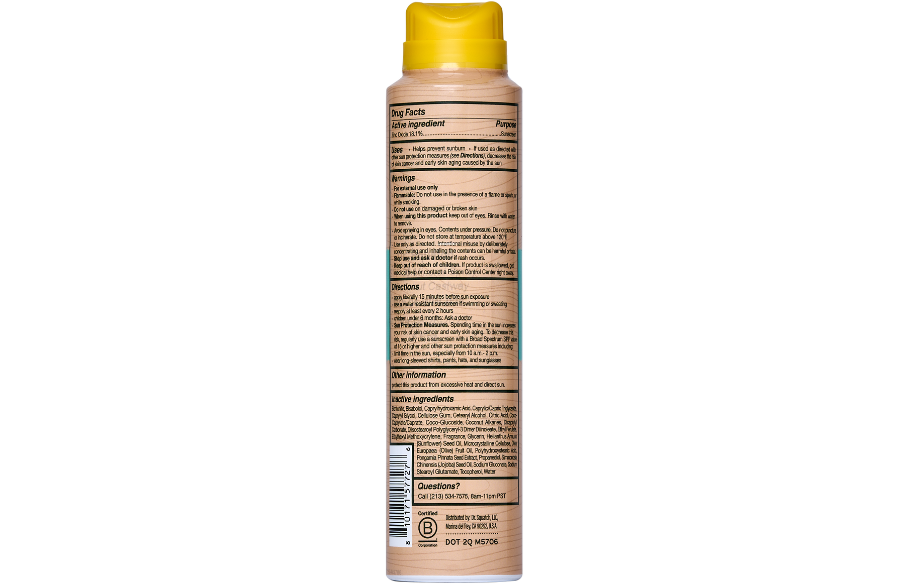 Spray Sunscreen | SPF 30 UVA/UVB Protection | Non-Greasy Mineral Sunscreen for Men L4