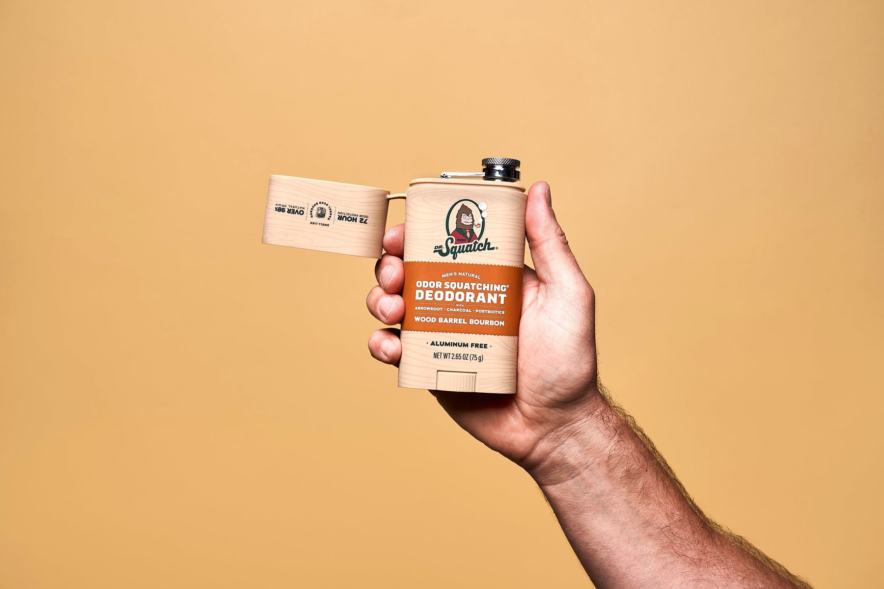 Wood Barrel Bourbon Deo Flask M5