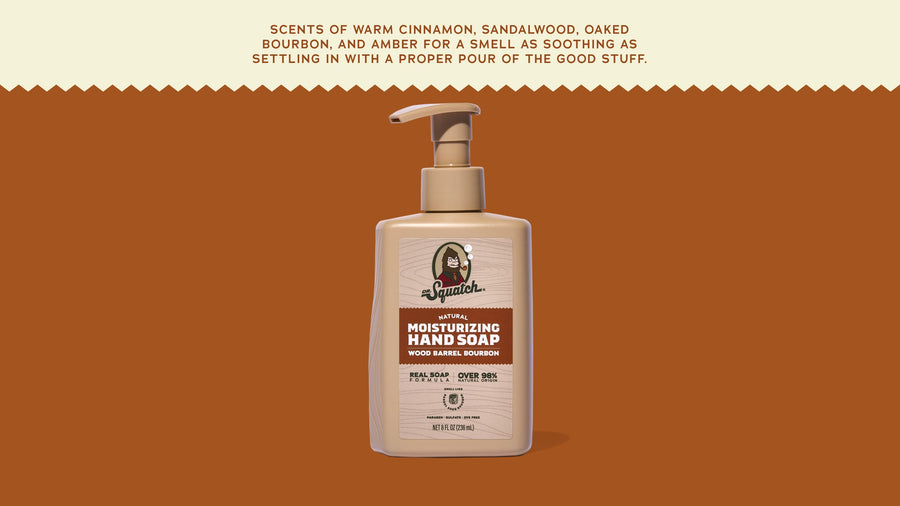 Wood Barrel Bourbon Hand Soap N4
