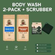Body Wash 2-Pack + Scrubber S7