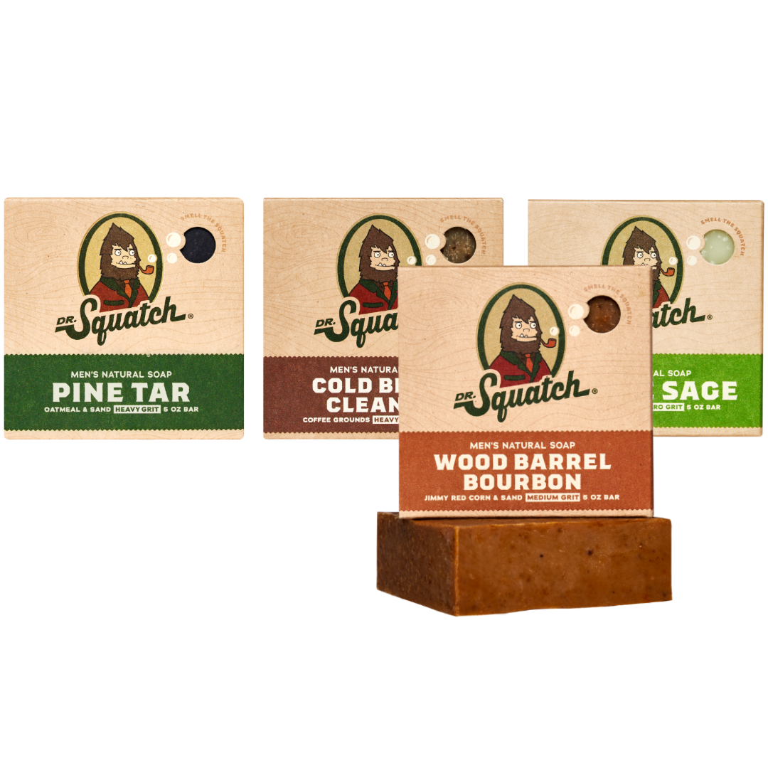 Woodsy 4-Pack Natural Bar Soap V4