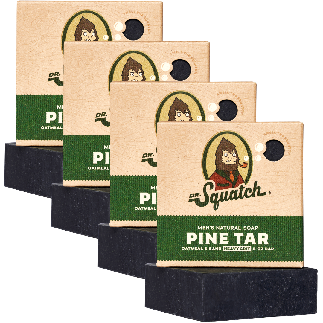 4-Pack Pine Tar Natural Bar Soap A8