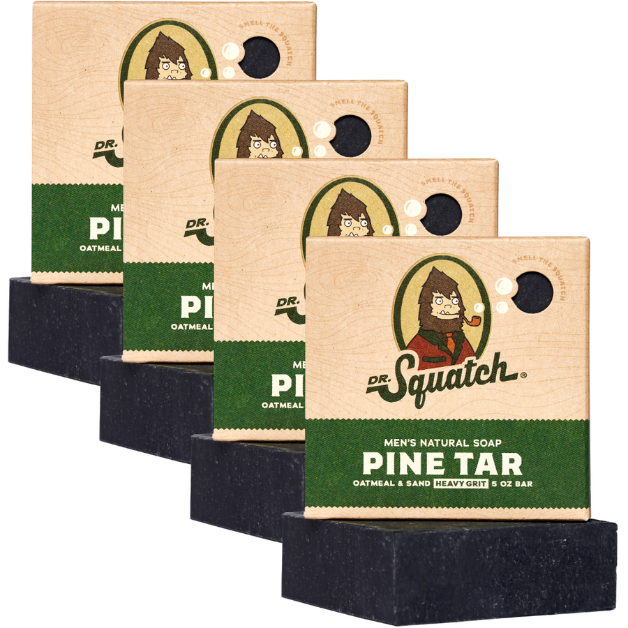 4-Pack Pine Tar Natural Bar Soap A8