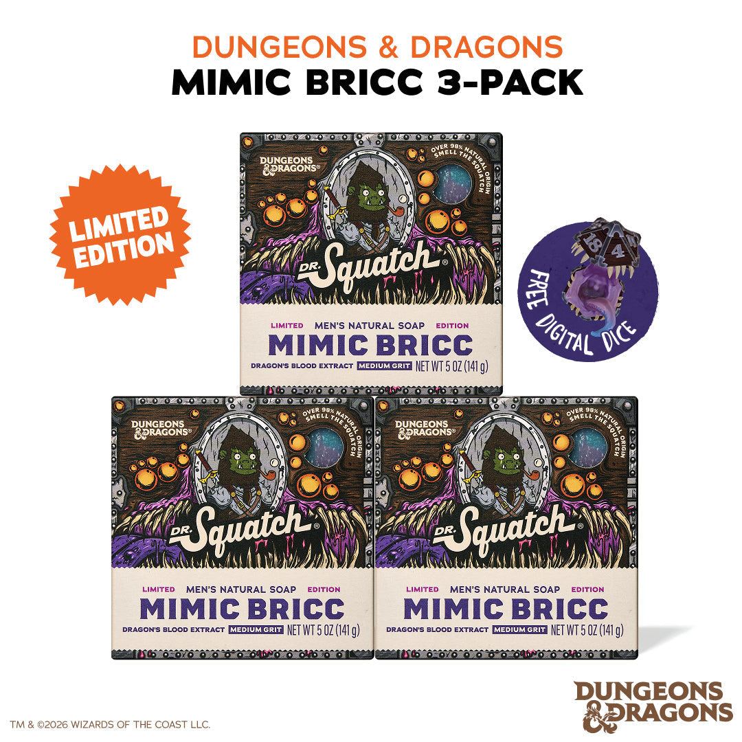 Dungeons & Dragons Mimic Bricc 3-Pack - Exclusive Limited Edition Bar Soap X3