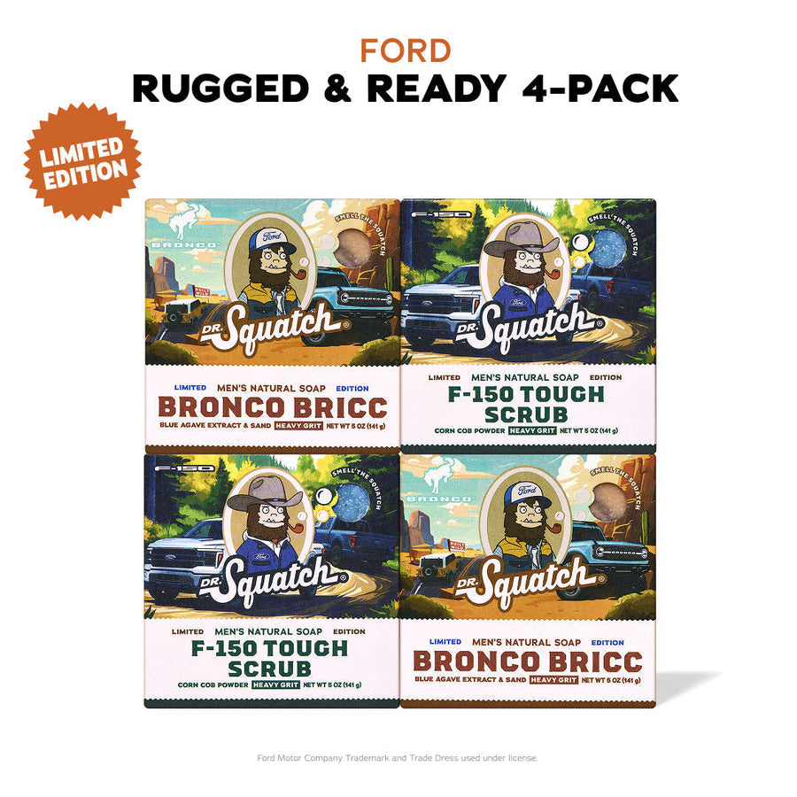 Ford Rugged & Ready 4-Pack - Exclusive Limited Edition Bar Soap W4