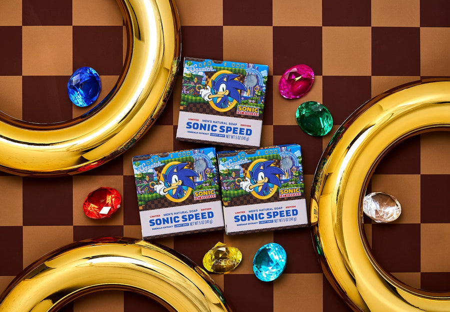 Sonic Speed Super Pack - Exclusive Limited Edition Bar Soap and Deodorant Bundle D4